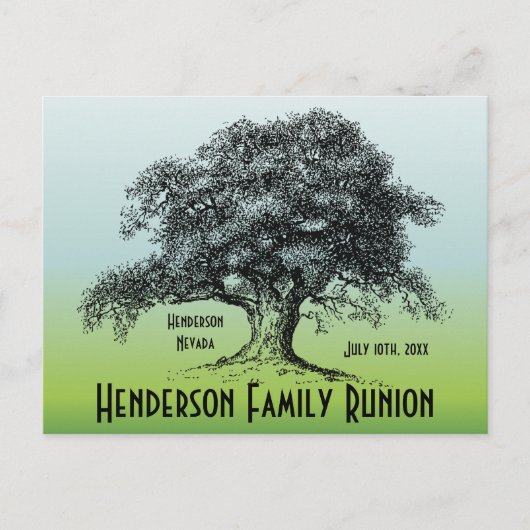 ファミリーツリーヴィンテージ懇親会収集 案内ポストカード (正面)