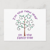 ファミリーツリー上の新しいリーフ 案内ポストカード (正面)