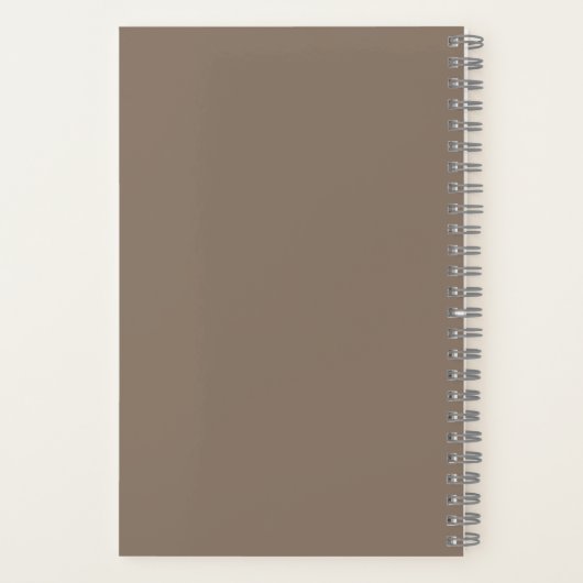 ファミリーツリー伝統的レシピスパイラルノートブック ノートブック (裏面)