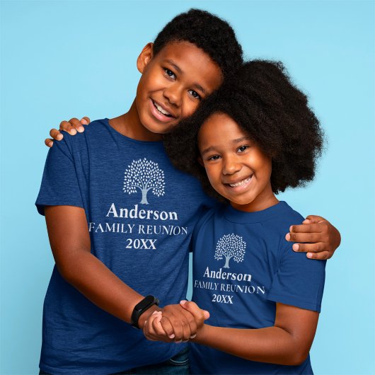 ファミリーツリー名前をカスタムすると年ファミリー懇親会 Tシャツ