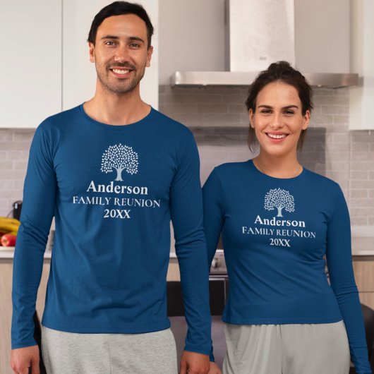 ファミリーツリー名前をカスタムすると年ファミリー懇親会 Tシャツ