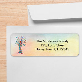 ファミリーツリー差出人住所 ラベル