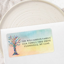 ファミリーツリー差出人住所 ラベル