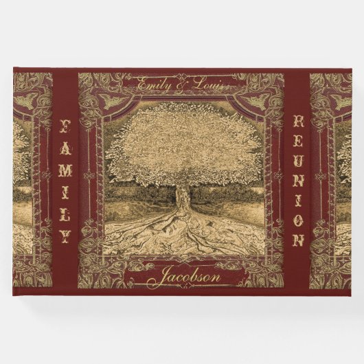 ファミリーツリー懇親会ゲストハウスヴィンテージルック ゲストブック (正面)