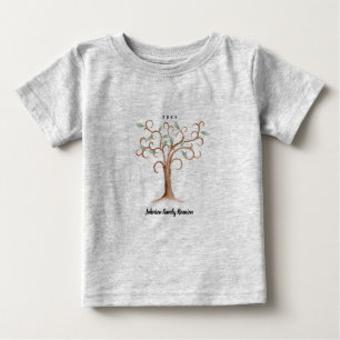 ファミリーツリー懇親会トドラーTシャツ ベビーTシャツ