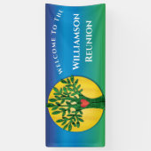 ファミリーツリー懇親会ハートラブ 横断幕 (縦)