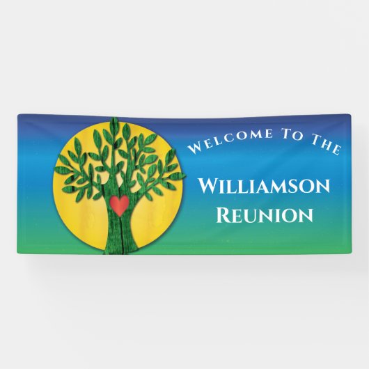 ファミリーツリー懇親会ハートラブ 横断幕 (横)