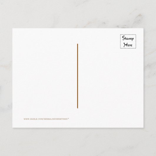 ファミリーツリー懇親会パーティー日付はがきを保存 案内ポストカード (裏面)