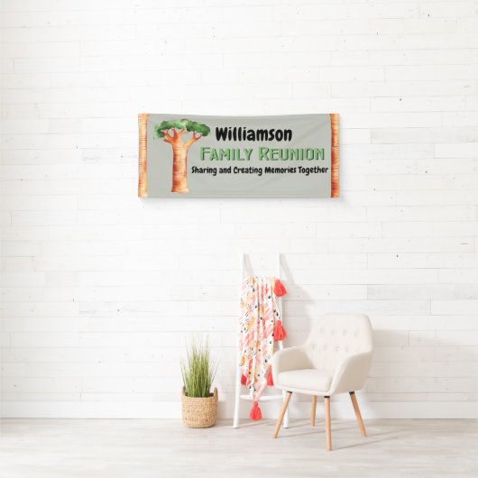 ファミリーツリー懇親会ピクニック 横断幕 (インサイチュ)