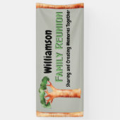 ファミリーツリー懇親会ピクニック 横断幕 (縦)