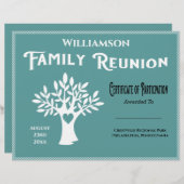 ファミリーツリー懇親会参加証明書 (正面/裏面)