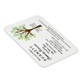 ファミリーツリー懇親会招待状磁石 マグネット (右側)