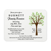 ファミリーツリー懇親会招待状磁石 マグネット (横)