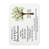 ファミリーツリー懇親会招待状磁石 マグネット (縦)