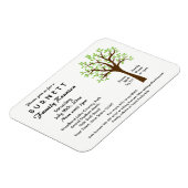 ファミリーツリー懇親会招待状磁石 マグネット (左側)