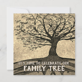 ファミリーツリー懇親会招待状 招待状