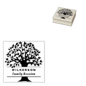 ファミリーツリー懇親会系図学名前をカスタムするロゴ ラバースタンプ (押印)