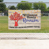 ファミリーツリー懇親会素朴サマーBBQパーティー 横断幕 (インサイチュ)