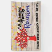 ファミリーツリー懇親会素朴サマーBBQパーティー 横断幕 (縦)