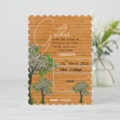 ファミリーツリー招待状 招待状 (スタンド正面)