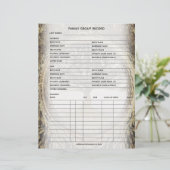 ファミリーツリー系図学祖先グループシート (スタンド正面)