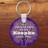 ファミリーツリー誇りを持った「メンバー」キーチェーン キーホルダー (正面)