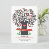 ファミリーツリー8+フォトグリーティングカード 招待状 (スタンド正面)