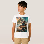 ファミリーツリー&サーフィンマウスキッズTシャツ Tシャツ (正面フル)