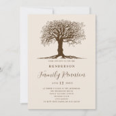 ファミリーツリー ファミリー リユニオン 招待状 (正面)