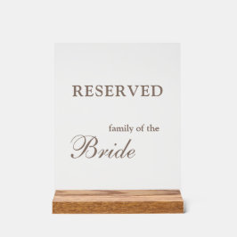 ファミリーテーブルトップのサイン用に予約 アクリルサイン