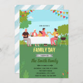 ファミリーデイのご招待 招待状 (正面/裏面)