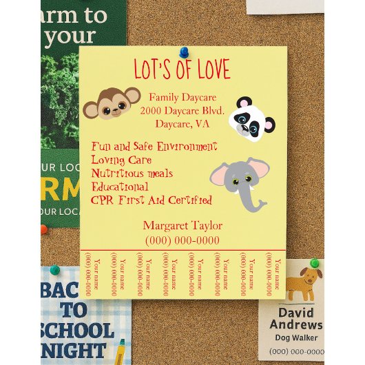 ファミリーデイサービスジャングルアニマルテーマティアウェイ チラシ