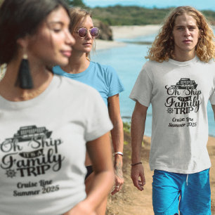 ファミリートリップクルーズバケーションシップ Tシャツ