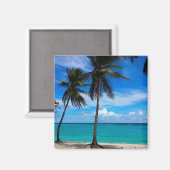 ファミリートリップビーチバケーショングアドループカリブの マグネット (正面/裏面)