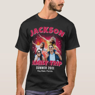 ファミリートリップ カスタム グループフォト ヴィンテージ ブートレグラップ Tシャツ