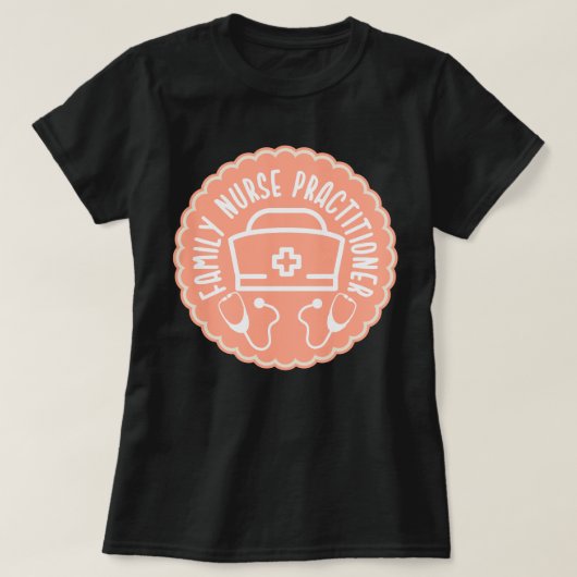 ファミリーナースプラクティショナー Tシャツ (デザイン正面)