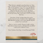 ファミリーニュースクリスマスパーソナライズされたレターヘッド レターヘッド (裏面)