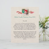 ファミリーニュースクリスマスパーソナライズされたレターヘッド レターヘッド (スタンド正面)