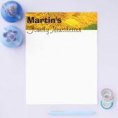 ファミリーニュースレター表紙紙ひまわり チラシ (シングル)