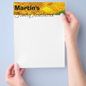 ファミリーニュースレター表紙紙ひまわり チラシ (手)