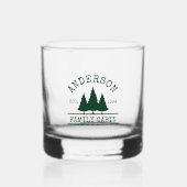 ファミリーネームキャビンフォレストグリーンパインズグラス ウイスキーグラス (正面)