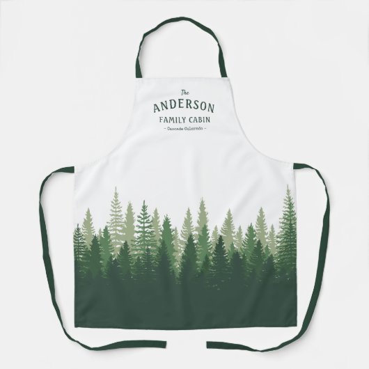 ファミリーネームキャビンロケーションパインツリーフォレスト エプロン (正面)