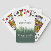 ファミリーネームキャビンロケーションパインツリーフォレスト トランプ (裏面)