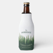 ファミリーネームキャビンロケーションパインツリーフォレスト ボトルクーラー (ボトル正面)