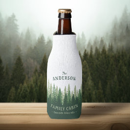 ファミリーネームキャビンロケーションパインツリーフォレスト ボトルクーラー