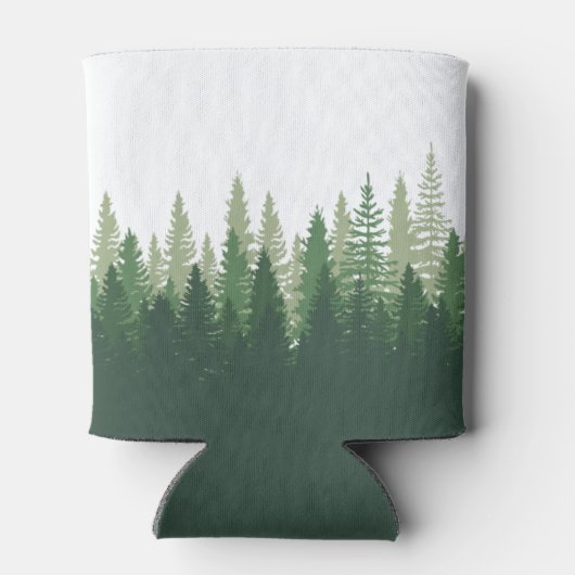 ファミリーネームキャビンロケーションパインツリーフォレスト 缶クーラー (裏面)