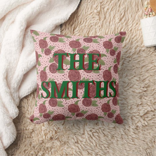 ファミリーネームクッションフローラホームデコール クッション (ブランケット)