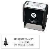 ファミリーネームクリスマス差出人住所 セルフインキングスタンプ (インサイチュ)
