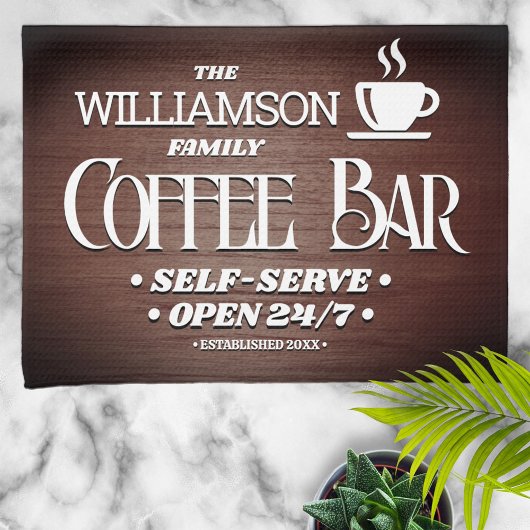 ファミリーネームコーヒーバー時間 キッチンタオル