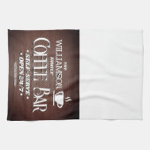 ファミリーネームコーヒーバー時間 キッチンタオル (横)